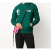 Jersey con capucha y estampado Kiss 21 FW20 para hombre, verde