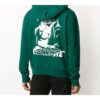Jersey con capucha y estampado Kiss 21 FW20 para hombre, verde
