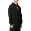 Jersey con capucha y estampado Pascal para hombre, negro