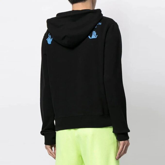 Jersey con capucha y logo FW21, manga larga, negro
