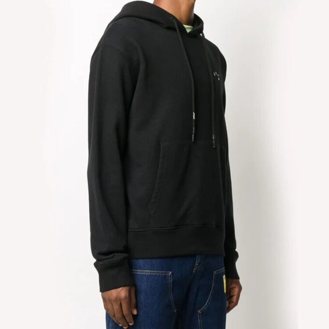 Jersey con capucha y logo impreso FW20 para hombre, negro