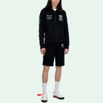 Jersey con cremallera y logotipo Mona Lisa para hombre SS19