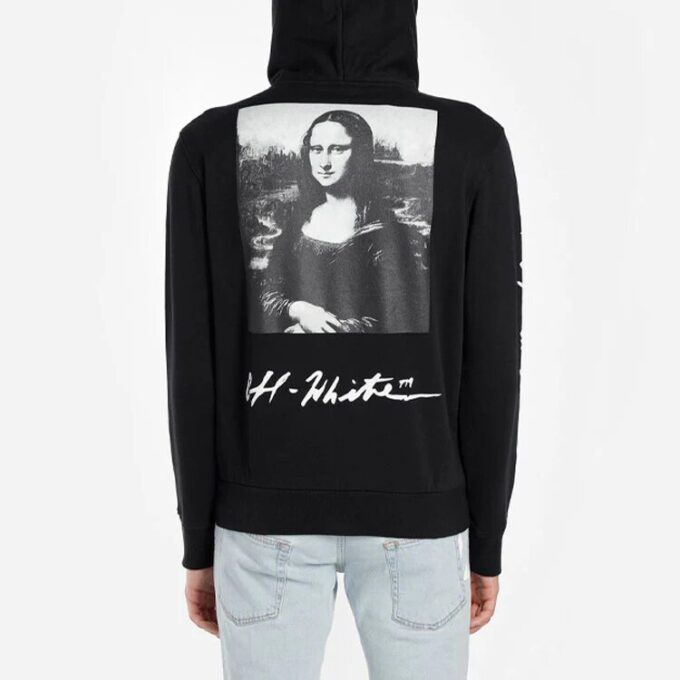 Jersey con cremallera y logotipo Mona Lisa para hombre SS19