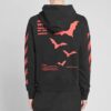 Jersey con estampado, corte holgado, unisex, negro