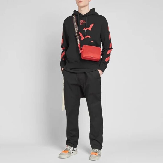 Jersey con estampado, corte holgado, unisex, negro