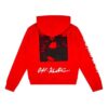 Jersey con estampado cruzado Mona Lisa SS21 x MCA, rojo