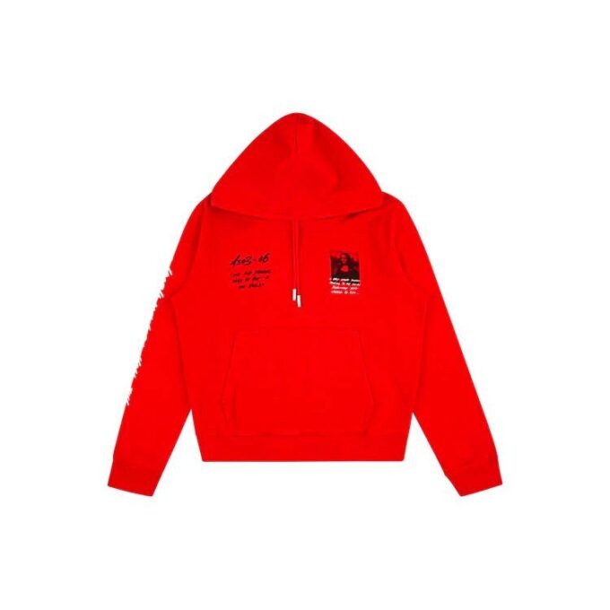 Jersey con estampado cruzado Mona Lisa SS21 x MCA, rojo
