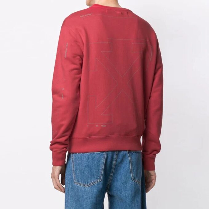 Jersey con estampado de flechas Rojo