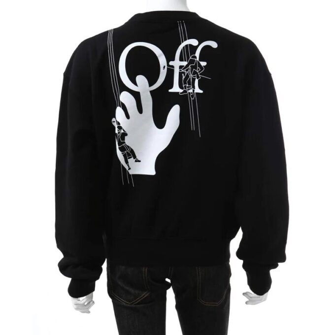 Jersey con estampado de grafitis pintados a mano FW20 para hombre, negro