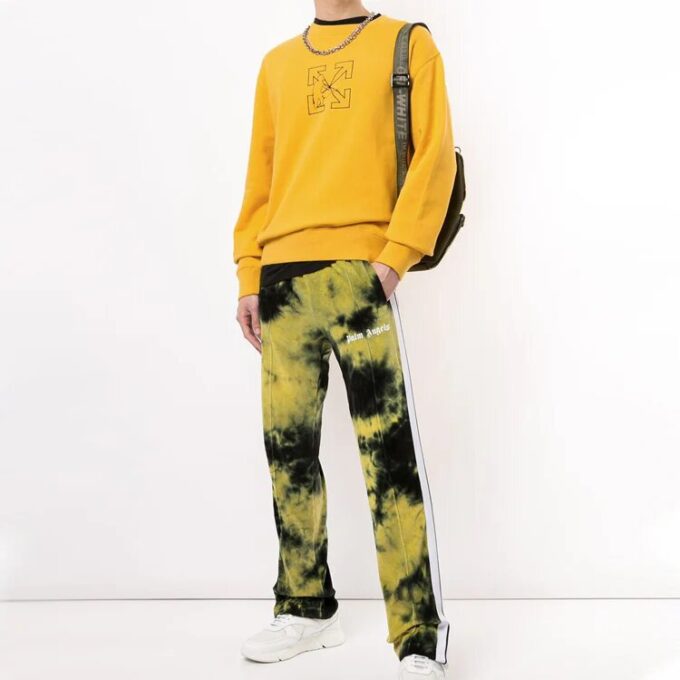 Jersey con estampado de logotipo divertido amarillo