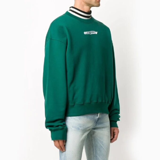 Jersey con estampado de logotipo FW20 para hombre, verde