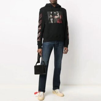 Jersey con estampado de logotipo FW21, versión estándar, negro