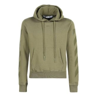Jersey con estampado de logotipo Off-White para hombre, verde