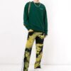 Jersey con estampado de logotipo Off-White para hombre, verde