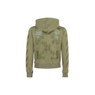Jersey con estampado de logotipo Off-White para hombre, verde