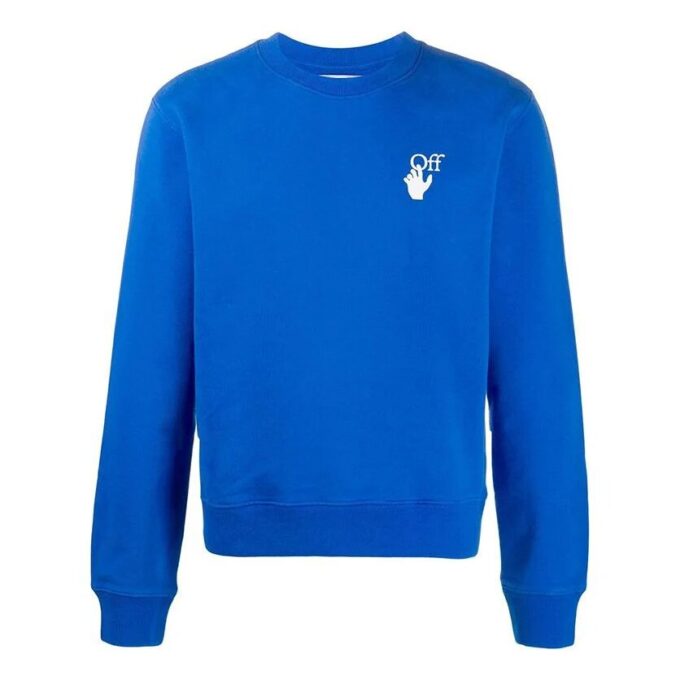 Jersey con estampado del logotipo «Cut Here» azul