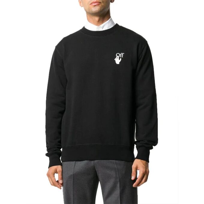 Jersey con estampado del logotipo «Cut Here» Negro
