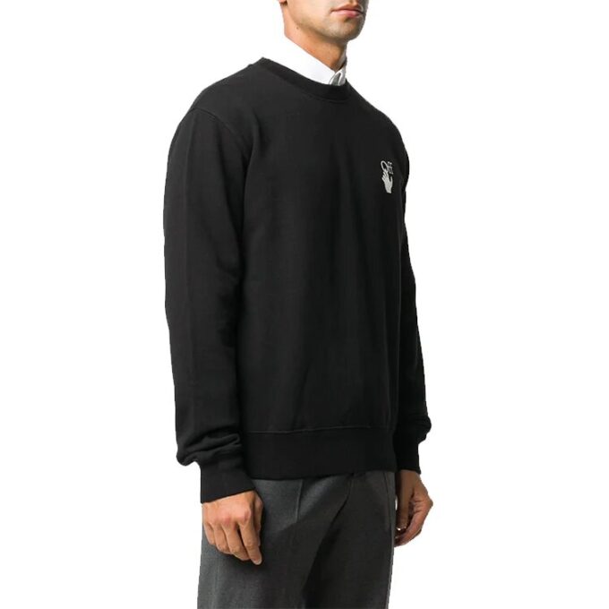 Jersey con estampado del logotipo «Cut Here» Negro
