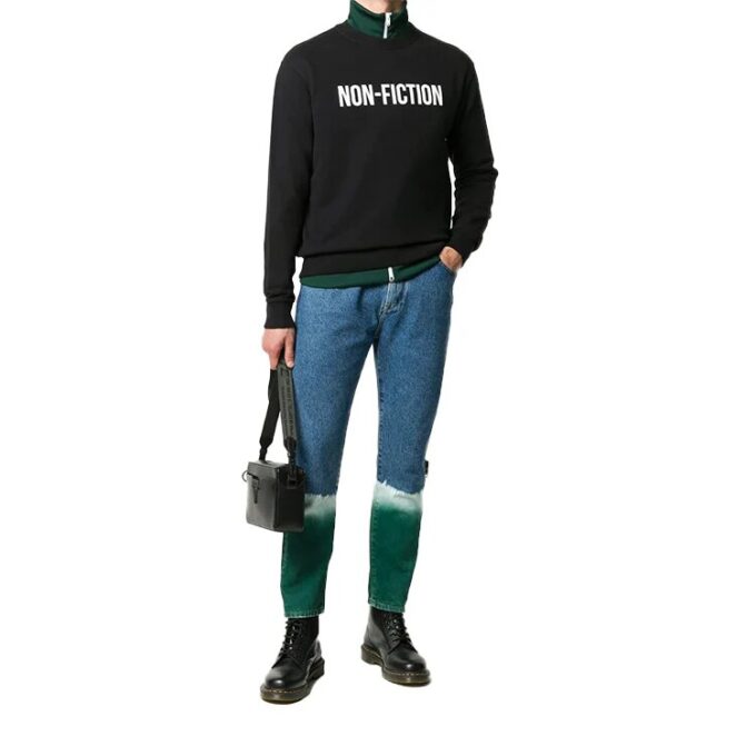 Jersey con estampado FW20 Non-Fiction para hombre, negro
