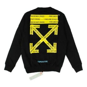Jersey con gráfico Fire Tape Negro/Amarillo