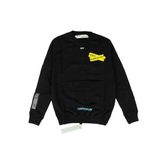 Jersey con gráfico Fire Tape Negro/Amarillo