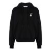 Jersey con logo Off-White para hombre FW21, corte holgado, negro