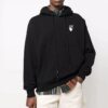 Jersey con logo Off-White para hombre FW21, corte holgado, negro