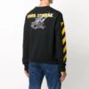 Jersey con logotipo de rayas bordado, negro