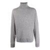 Jersey de cuello alto acanalado, versión estándar, unisex, gris