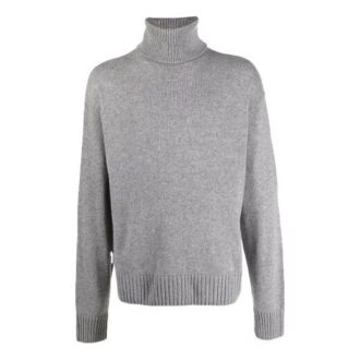 Jersey de cuello alto acanalado, versión estándar, unisex, gris