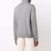 Jersey de cuello alto acanalado, versión estándar, unisex, gris