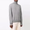 Jersey de cuello alto acanalado, versión estándar, unisex, gris