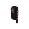 Jersey de cuello redondo ajustado Caravaggio «Negro/Rojo»