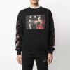 Jersey de cuello redondo ajustado Caravaggio «Negro/Rojo»
