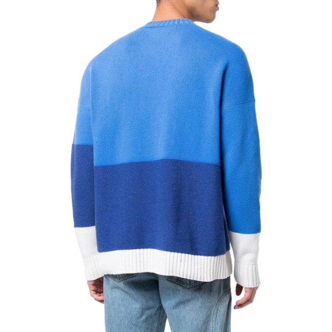 Jersey de cuello redondo con bloques de color