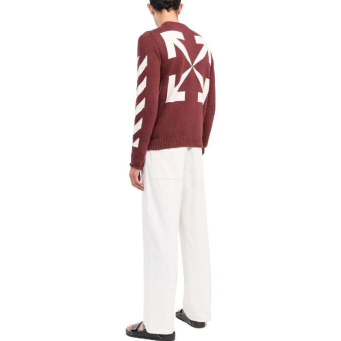 Jersey de cuello redondo con diseño de flechas
