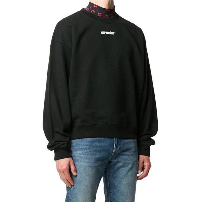 Jersey de cuello redondo con estampado de Arrows FW20 para hombre, negro