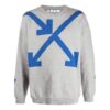 Jersey de cuello redondo con estampado de Arrows SS21, gris