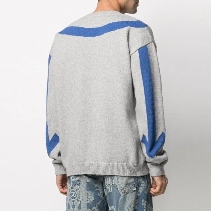 Jersey de cuello redondo con estampado de Arrows SS21, gris