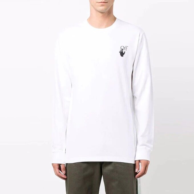 Jersey de cuello redondo con estampado de Arrows y logotipo FW21, versión estándar, blanco