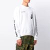 Jersey de cuello redondo con estampado de flechas Blanco
