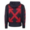 Jersey de cuello redondo con estampado de flechas FW20 para hombre, negro