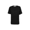 Jersey de cuello redondo con estampado de flechas Off-White, pantalones cortos y corte ajustado, color negro