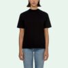 Jersey de cuello redondo con estampado de flechas Off-White, pantalones cortos y corte ajustado, color negro
