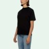 Jersey de cuello redondo con estampado de flechas Off-White, pantalones cortos y corte ajustado, color negro
