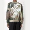 Jersey de cuello redondo con estampado de logotipo de Arrows para hombre, FW20, camuflaje/verde