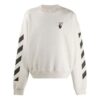 Jersey de cuello redondo con estampado de logotipo de Arrows para hombre, gris/blanco