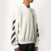 Jersey de cuello redondo con estampado de logotipo de Arrows para hombre, gris/blanco