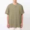Jersey de cuello redondo con estampado de logotipo, pantalones cortos y corte holgado, verde