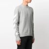 Jersey de cuello redondo con estampado de logotipo SS21, gris